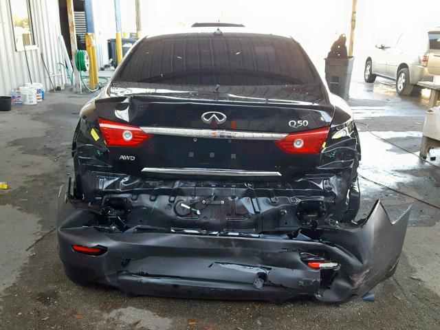 JN1BV7AR5FM395703 - 2015 INFINITI Q50 BASE BLACK photo 9