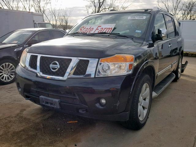 5N1BA0ND5CN604177 - 2012 NISSAN ARMADA SV BLACK photo 2