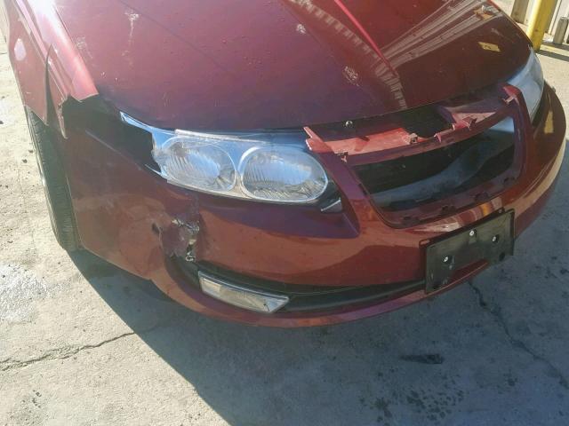 1G8AL55B47Z187651 - 2007 SATURN ION LEVEL MAROON photo 9