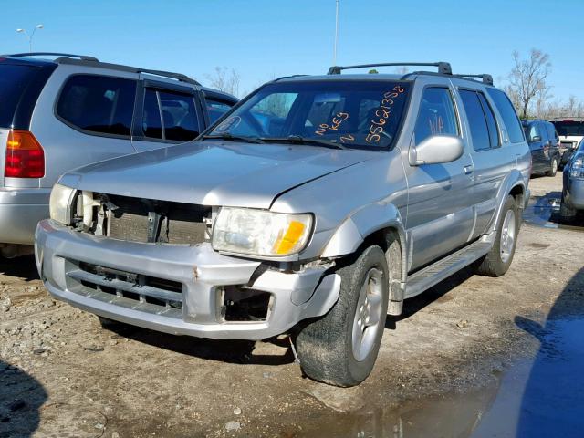 JNRDR09Y02W256042 - 2002 INFINITI QX4 GRAY photo 2