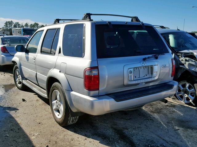 JNRDR09Y02W256042 - 2002 INFINITI QX4 GRAY photo 3