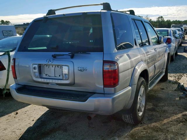 JNRDR09Y02W256042 - 2002 INFINITI QX4 GRAY photo 4