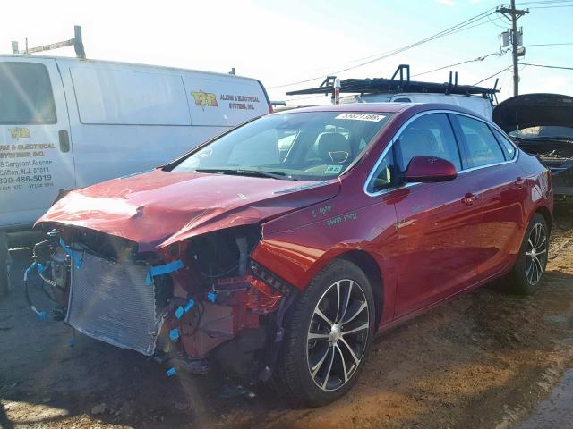 1G4PW5SK5G4130427 - 2016 BUICK VERANO SPO RED photo 2