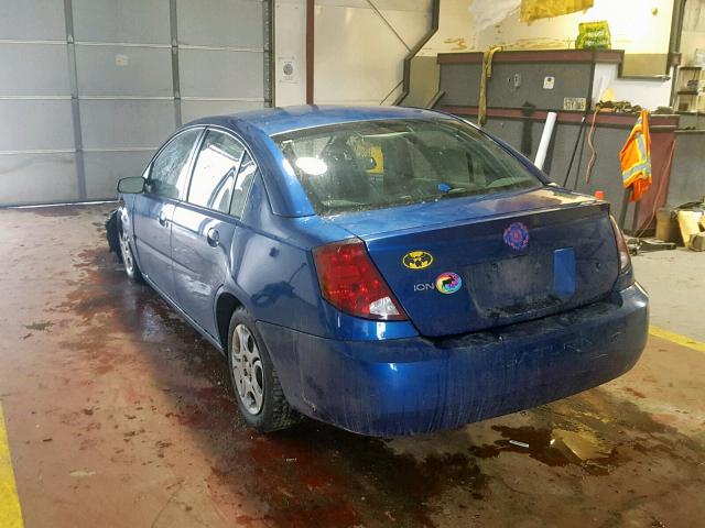 1G8AJ52F95Z161556 - 2005 SATURN ION LEVEL BLUE photo 3