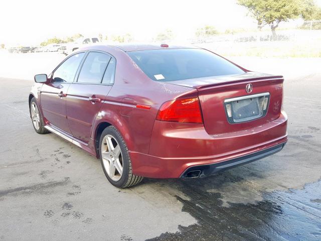 19UUA66274A003473 - 2004 ACURA TL RED photo 3