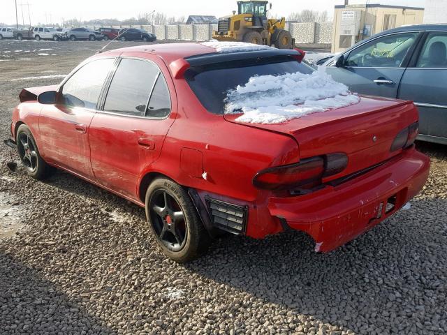 1Y1SK5369PZ028056 - 1993 GEO PRIZM BASE წითელი ფოტო 3