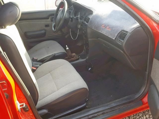 1Y1SK5369PZ028056 - 1993 GEO PRIZM BASE წითელი ფოტო 5