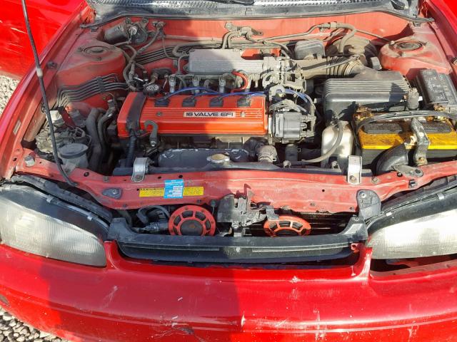 1Y1SK5369PZ028056 - 1993 GEO PRIZM BASE წითელი ფოტო 7