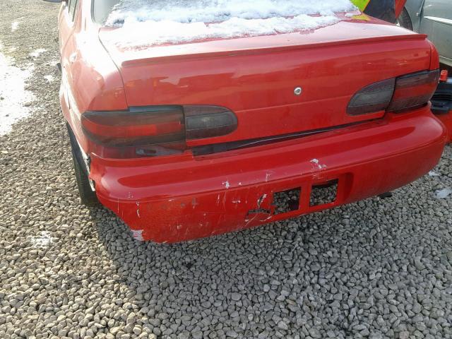 1Y1SK5369PZ028056 - 1993 GEO PRIZM BASE წითელი ფოტო 9