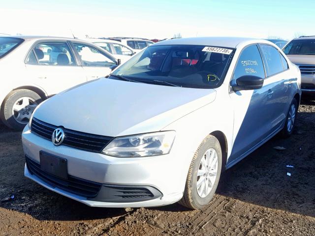 3VW2K7AJ1CM304407 - 2012 VOLKSWAGEN JETTA BASE SILVER photo 2