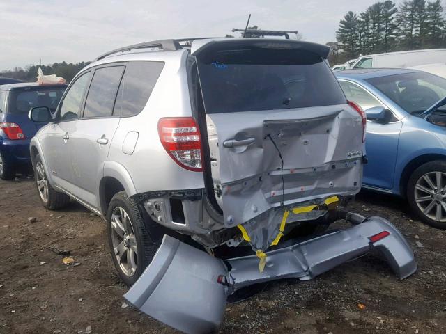 JTMRF4DV2B5042663 - 2011 TOYOTA RAV4 SPORT SILVER photo 3