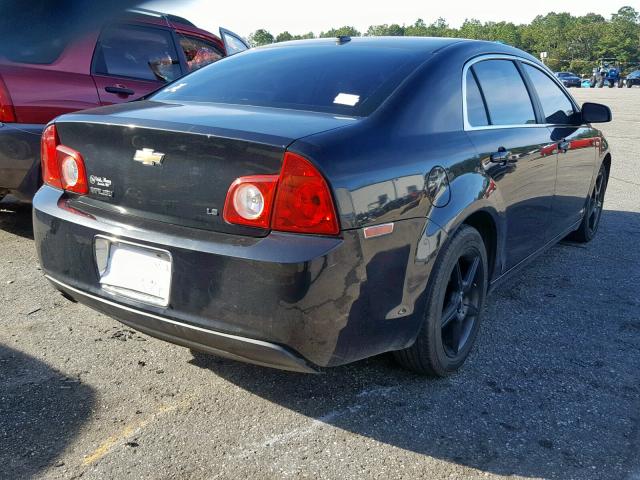 1G1ZG57B69F176125 - 2009 CHEVROLET MALIBU LS შავი ფოტო 4