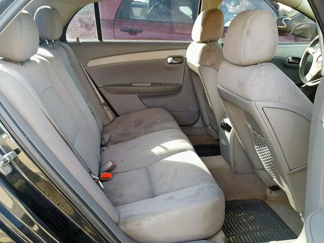 1G1ZG57B69F176125 - 2009 CHEVROLET MALIBU LS შავი ფოტო 6