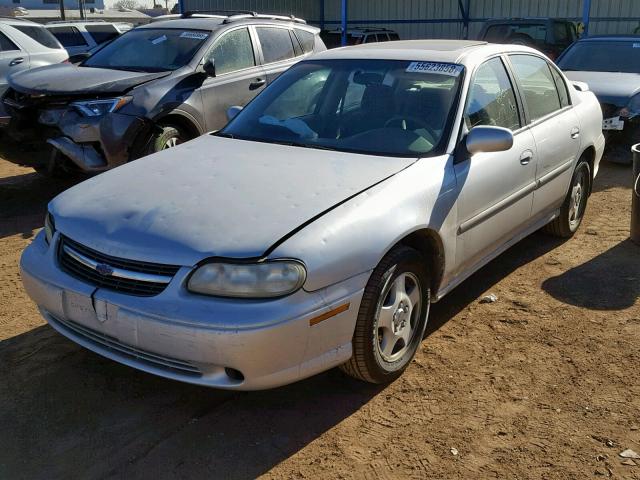 1G1NE52J02M575133 - 2002 CHEVROLET MALIBU LS SILVER photo 2