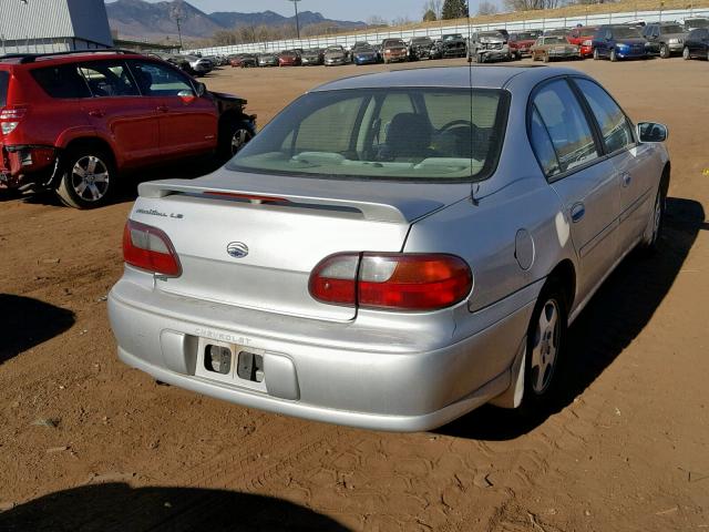 1G1NE52J02M575133 - 2002 CHEVROLET MALIBU LS SILVER photo 4