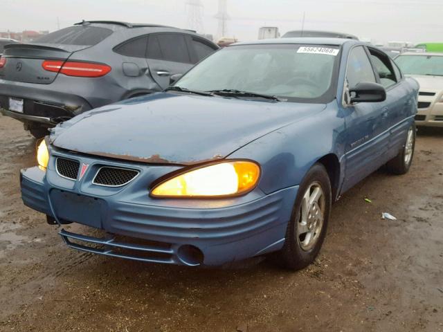 1G2NE52T1XC519888 - 1999 PONTIAC GRAND AM S TEAL photo 2