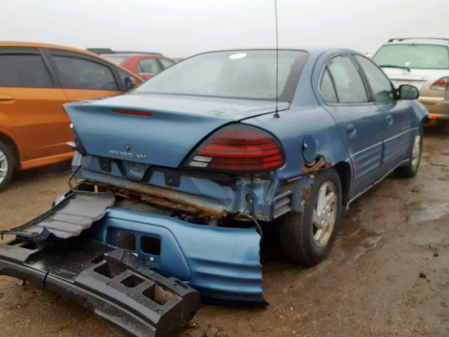 1G2NE52T1XC519888 - 1999 PONTIAC GRAND AM S TEAL photo 4