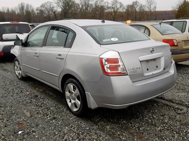 3N1AB61E88L628420 - 2008 NISSAN SENTRA 2.0 SILVER photo 3