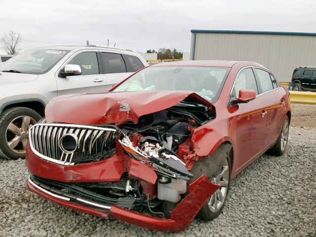 1G4GD5G36EF165860 - 2014 BUICK LACROSSE P RED photo 2