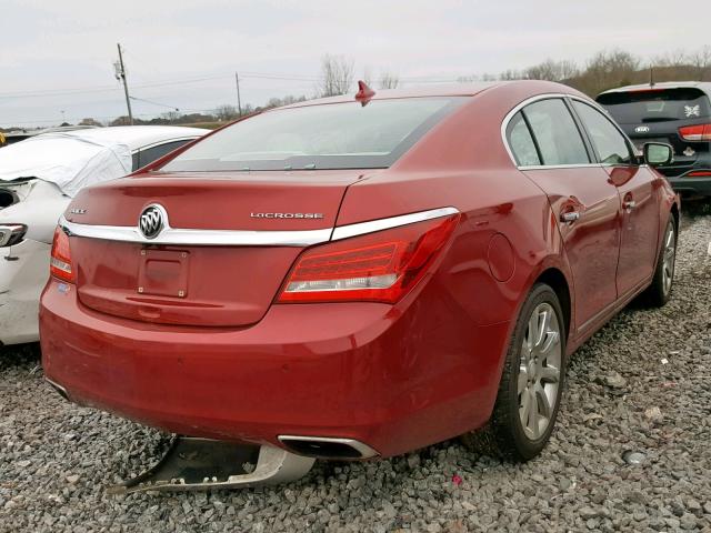1G4GD5G36EF165860 - 2014 BUICK LACROSSE P RED photo 4