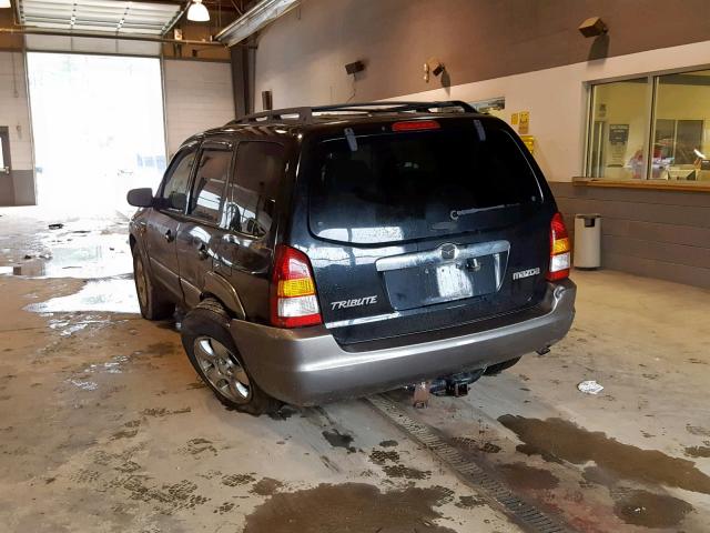 4F2CZ06193KM44019 - 2003 MAZDA TRIBUTE ES BLACK photo 3