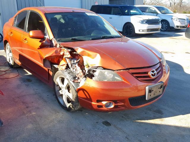 JM1BK123041191127 - 2004 MAZDA 3 S ORANGE photo 1