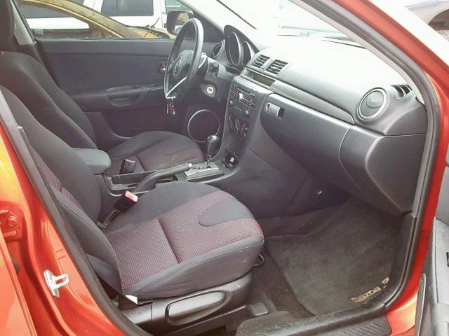 JM1BK123041191127 - 2004 MAZDA 3 S ORANGE photo 5