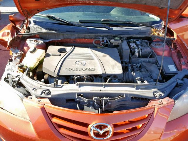 JM1BK123041191127 - 2004 MAZDA 3 S ORANGE photo 7