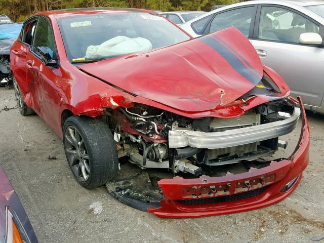 1C3CDFBB1ED740437 - 2014 DODGE DART SXT RED photo 1