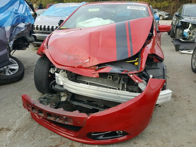 1C3CDFBB1ED740437 - 2014 DODGE DART SXT RED photo 9