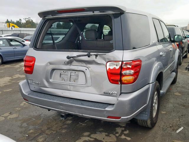 5TDZT38A51S051165 - 2001 TOYOTA SEQUOIA LI SILVER photo 4