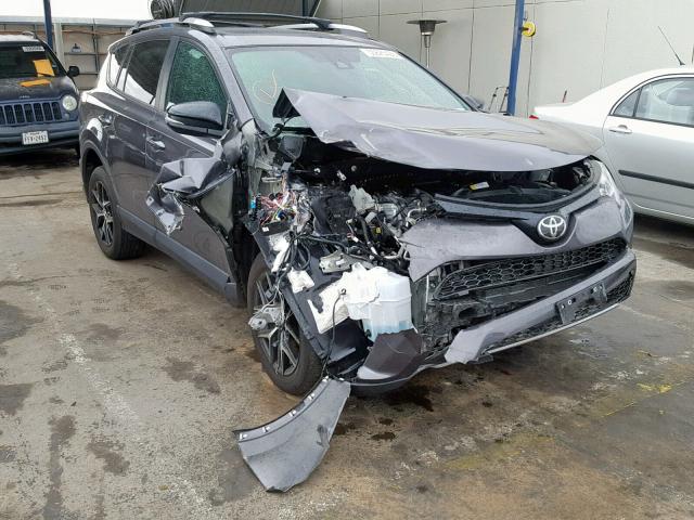 2T3NFREV8JW443443 - 2018 TOYOTA RAV4 SE CHARCOAL photo 1