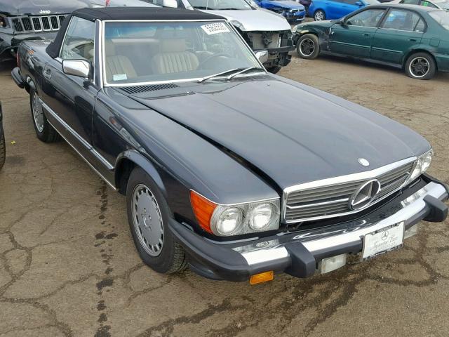 WDBBA48D4HA074756 - 1987 MERCEDES-BENZ 560 SL BLACK photo 1