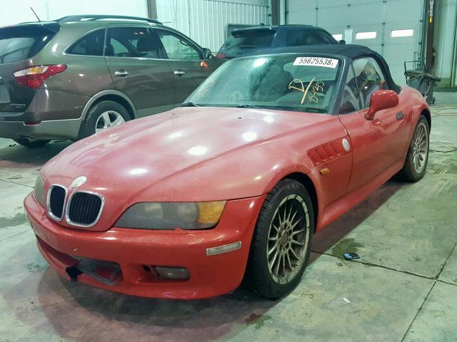 4USCH7324VLB84535 - 1997 BMW Z3 1.9 RED photo 2