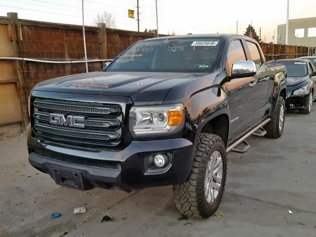 1GTG6CE38F1150930 - 2015 GMC CANYON SLT BLACK photo 2