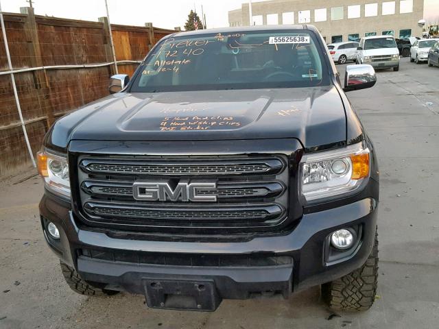 1GTG6CE38F1150930 - 2015 GMC CANYON SLT BLACK photo 9