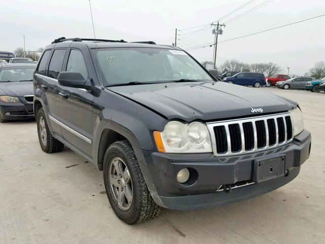 1J8HR58235C616348 - 2005 JEEP GRAND CHER BLACK photo 1