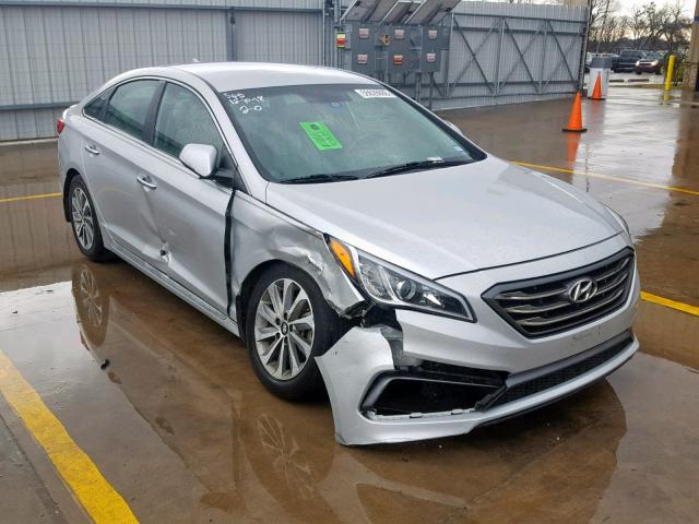 5NPE34AF5FH069608 - 2015 HYUNDAI SONATA SPO SILVER photo 1