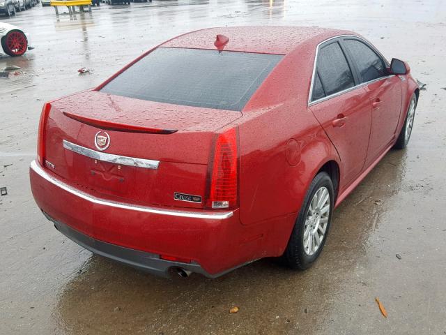 1G6DE5EG0A0122691 - 2010 CADILLAC CTS LUXURY RED photo 4