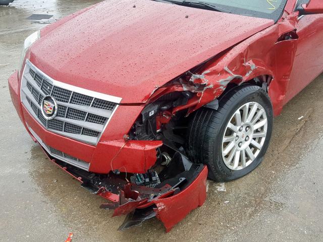 1G6DE5EG0A0122691 - 2010 CADILLAC CTS LUXURY RED photo 9