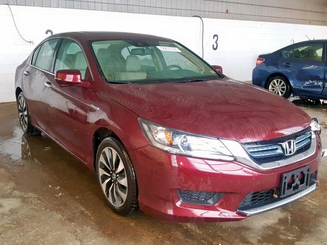 1HGCR6F55FA000699 - 2015 HONDA ACCORD HYB RED photo 1