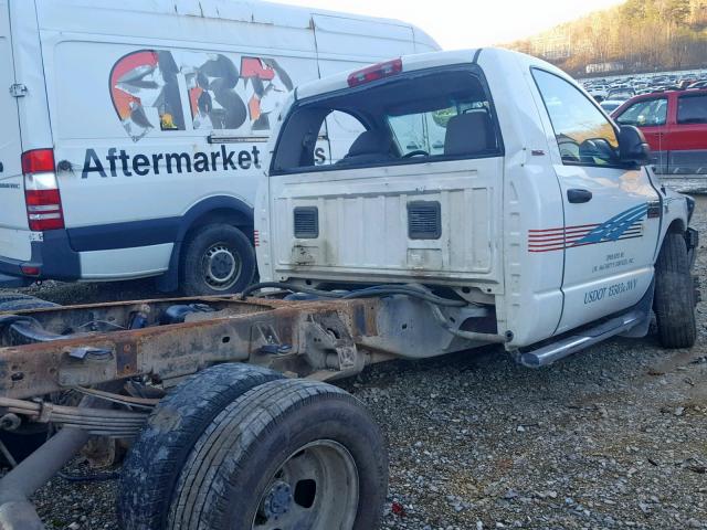 3D2WH46AX8G210845 - 2008 DODGE RAM 3500 S WHITE photo 4