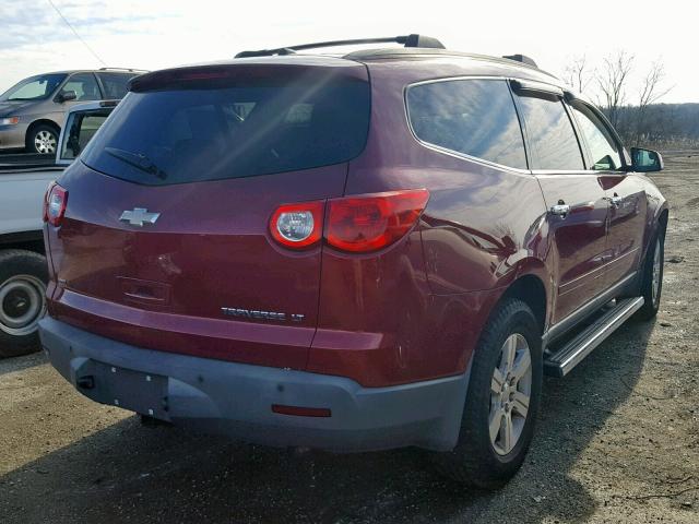1GNKVGED1BJ194833 - 2011 CHEVROLET TRAVERSE L MAROON photo 4