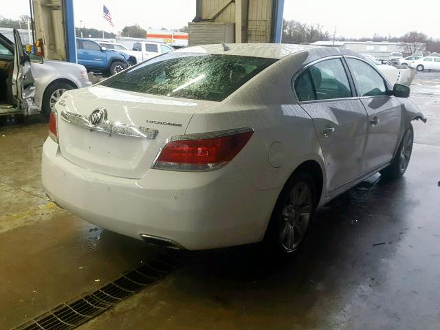 1G4GC5E31DF160134 - 2013 BUICK LACROSSE WHITE photo 4