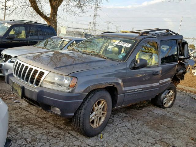 1J4GW48S93C548781 - 2003 JEEP GRAND CHER GRAY photo 2