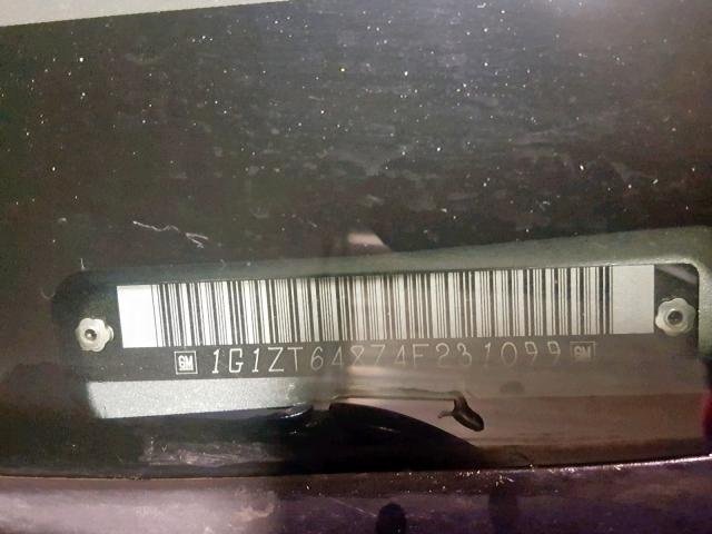 1G1ZT64874F231099 - 2004 CHEVROLET MALIBU MAX 银色 照片 10