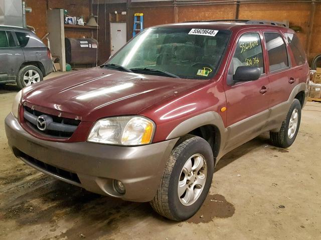 4F2CZ06104KM04252 - 2004 MAZDA TRIBUTE ES 栗色 照片 2