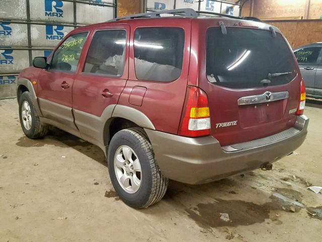 4F2CZ06104KM04252 - 2004 MAZDA TRIBUTE ES 栗色 照片 3