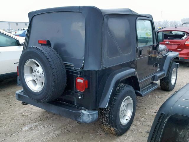 1J4FA49S51P362346 - 2001 JEEP WRANGLER / BLACK photo 4