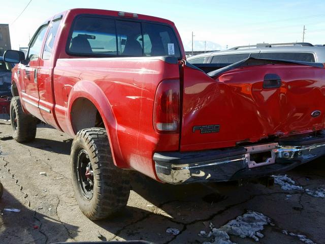 1FTNX21F2YEC58812 - 2000 FORD F250 SUPER RED photo 3